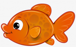 Fish Goldfish Orange - Clipart Gold Fish - Free Transparent ...