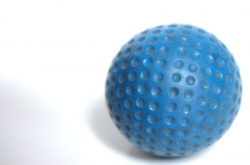 Golf Ball | Free Stock Photo | A blue golf ball isolated on ...