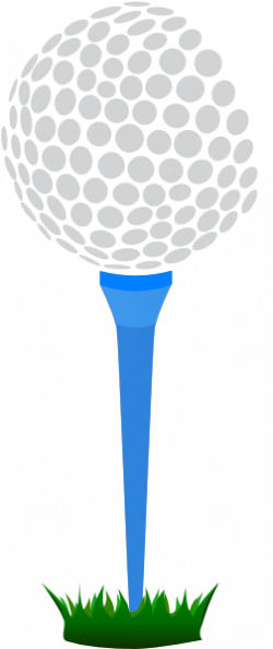 Golf Ball Blue Tee Clip Art at Clker.com - vector clip art ...