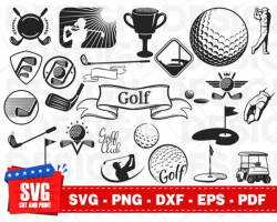 GOLF SVG bundle, golf ball svg, golf club svg, golf clipart ...