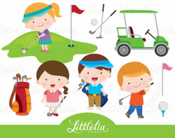 Golf clipart - playing golf clipart - 15105 | Products | Clip art ...