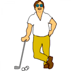 Golf man clipart cliparts of free download wmf - Clipartix