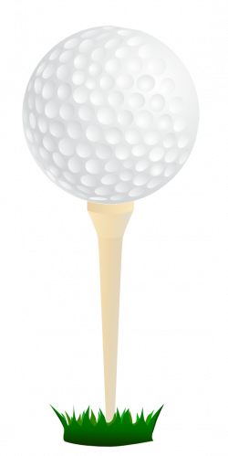 Free Golf Ball on a Tee Clip Art | Pottery | Golf clip art, Golf ...
