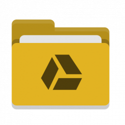 Folder, yellow, google, drive Free Icon of Papirus Places