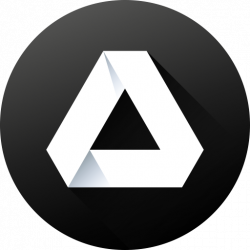 Black white, circle, google drive, long shadow, media ...