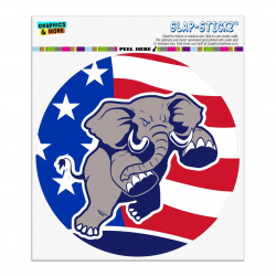 Amazon.com: Graphics and More Angry Republican Elephant ...