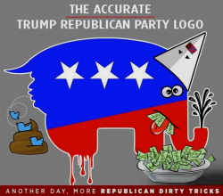 The NEW GOP logo #TrumpSucks #GOPsucks #LiarTrump | Party ...