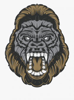 Gorilla Angry Png #452524 - Free Cliparts on ClipartWiki