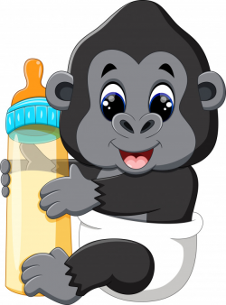 Baby gorilla clipart clipart images gallery for free ...