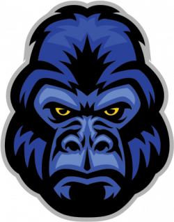 Vector Library Stock Ape Clipart Angry Gorilla Blue - Clip ...