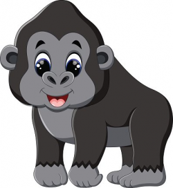 Cute Gorilla Clipart - Clip Art Library