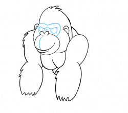 How to Draw a Cartoon Gorilla | Easy Drawing Guides