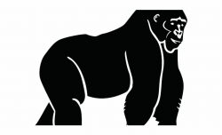Gorilla Clipart Ivan - Gorilla Vector {#1106416} - Pngtube