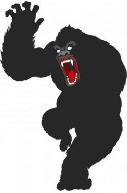 Gorilla King Kong Ape Primate - gorilla vector png download ...