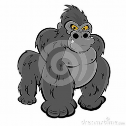 Funny Gorilla CARTOONS | Funny illustration of an angry ...
