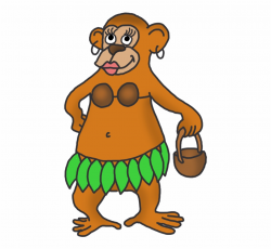 Cute Gorilla Clipart At Getdrawings Female Monkey Cartoon ...
