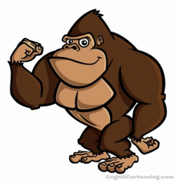 Cartoon character illustration of a gorilla in 2019 ...