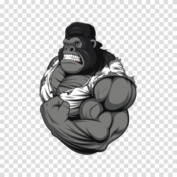 Gorilla character , Bodybuilding Gorilla Fitness Centre ...
