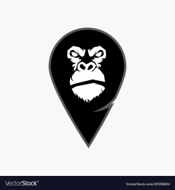 Gorilla head monkey head ape face