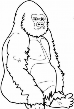 Gorilla Clip Art Black And White | Clipart Panda - Free ...
