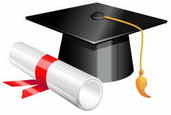 Graduation Cap and Diploma PNG Clipart Picture | Gallery ...