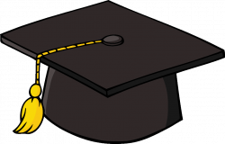 Glown Grad Cap Clipart | Felt Board Play Ideas | Graduation cap ...