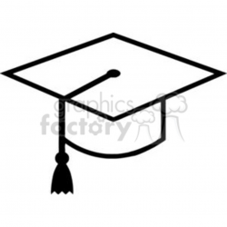 Royalty Free Mortarboard Graduation Cap clipart. Royalty-free clipart #  379943