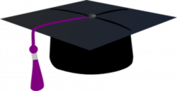 Graduation Hat With Purple Tassle Clip Art at Clker.com - vector ...