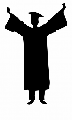 Graduation Ceremony Silhouette Student Clip Art - Silhouette ...