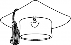Graduation cap clipart black and white - Cliparting.com