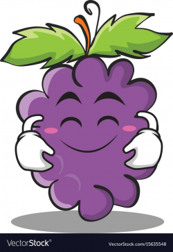 Cute smile grape character cartoon collection