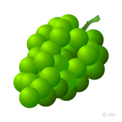 Free Green Grape Clipart Image｜Illustoon
