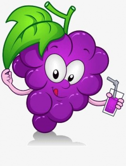 Drink Grape Juice | Fruit cartoon, Funny fruit, Clip art