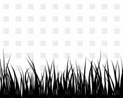 Black Grass Silhouette Vector Clipart | SOIDERGI