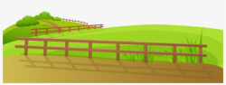 Grass Ground With Fence Png Clip Art Image - Grass Ground Clipart ...