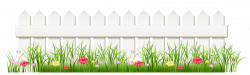 Transparent White Fence With Grass Png Clipart | Free Images at ...