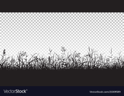 Black silhouettes of grass
