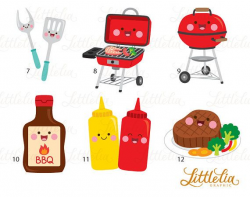 BBQ kawaii clipart - barbecue kawaii - 17020 | Clip art ...