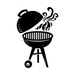 Grill clipart black and white, Grill black and white ...