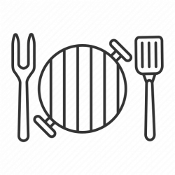 \'BBQ. Linear. Outline\' by bsd studio