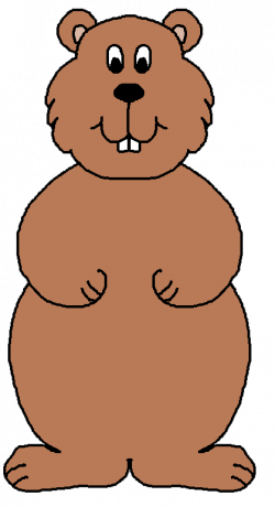 Groundhog clipart coloring page, Groundhog coloring page ...