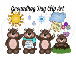 Groundhog Day Clip Art and Activities | GO DESIGNS