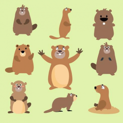 Free Flat Gopher Vector - Download Free Vectors, Clipart ...