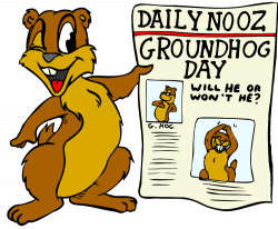 Frame Fanatic Happy Groundhog Day clipart free image