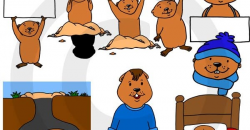 Groundhog\'s day clip art for teachers creating resources ...