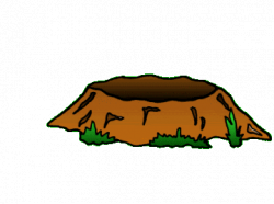 Groundhog Hole Clipart