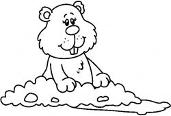 Free Groundhog Clipart Black And White, Download Free Clip ...