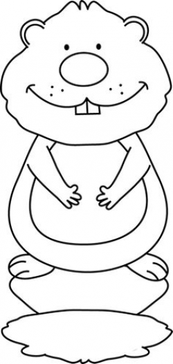 Free Groundhog Clipart Black And White, Download Free Clip ...