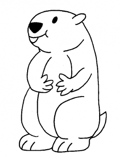 Free Groundhog Clipart Black And White, Download Free Clip ...