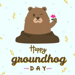 Happy Groundhog Day Vector - Download Free Vectors, Clipart ...